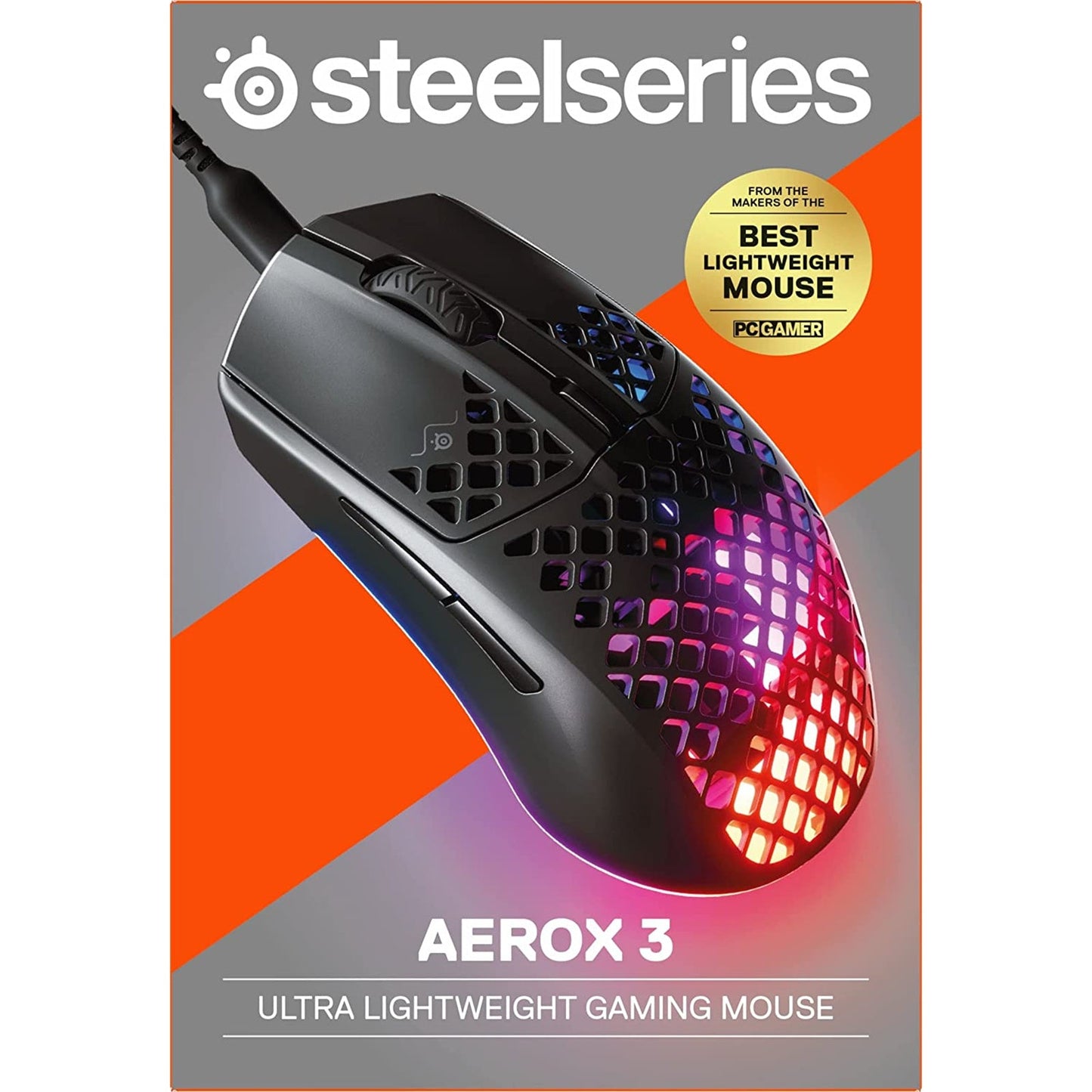 SteelSeries Aerox 3 Wired Ultra Lightweight Super-Fast Gaming Mouse
