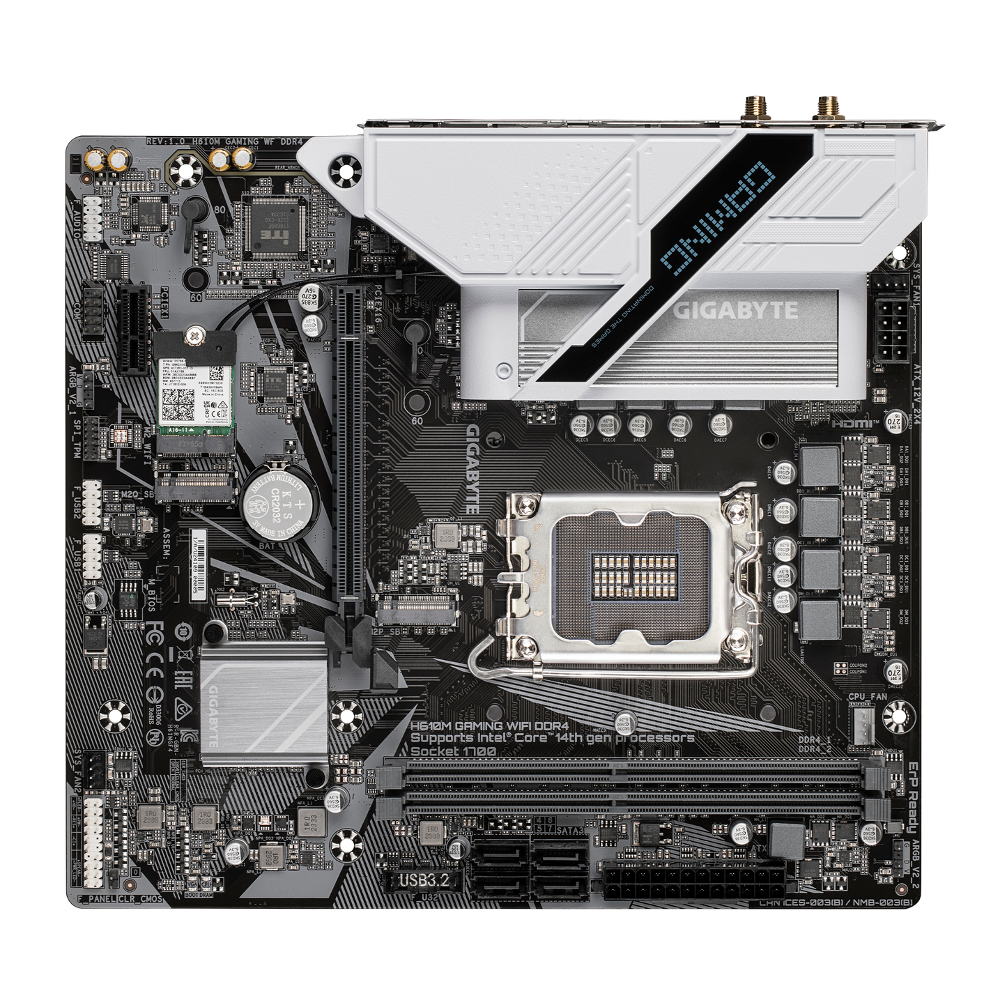 Gigabyte H610M Gaming WiFi DDR4 mATX LGA1700 Motherboard
