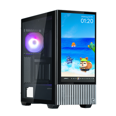 Zalman Z10 DS ATX Mid Tower Case 1x120mm ARGB with LCD screen