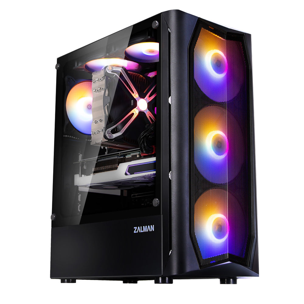 Zalman N4 Rev.1 ATX Black Mid Tower Case 4x140mm RGB
