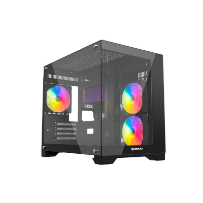 Raidmax i600 mATX Mini-Tower Case Tempered Glass Black with ARGB