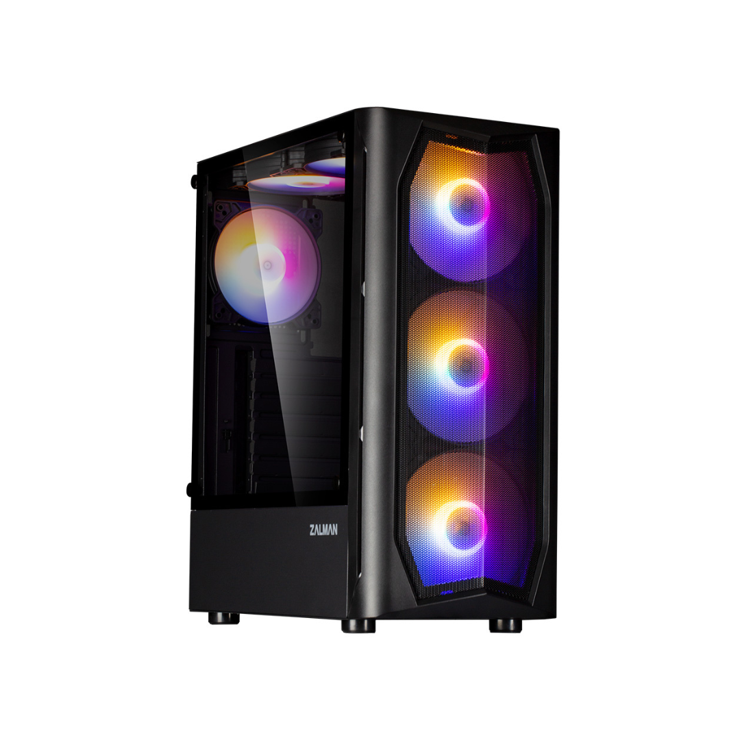 Zalman N4 Rev.1 ATX Black Mid Tower Case 4x140mm RGB
