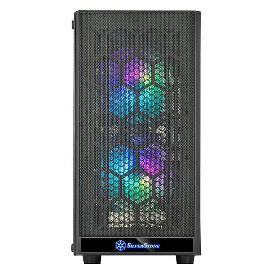 SilverStone PS15B-PRO mATX MiniTower Case Black Tempered Glass