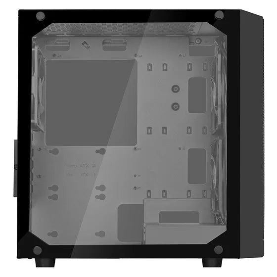 SilverStone PS15B-PRO mATX MiniTower Case Black Tempered Glass